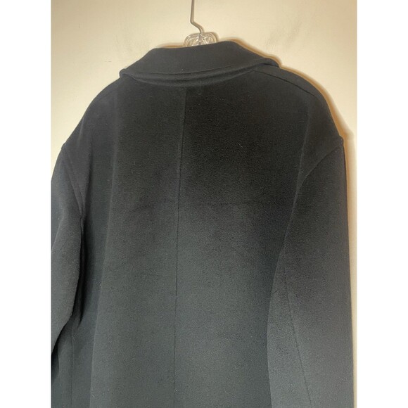 Lora Piana Luxury Wool Coat Storm System Men’s made in Italy Black Long 44R - Picture 10 of 16